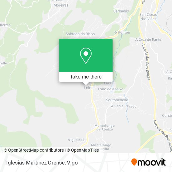 Iglesias Martínez Orense map