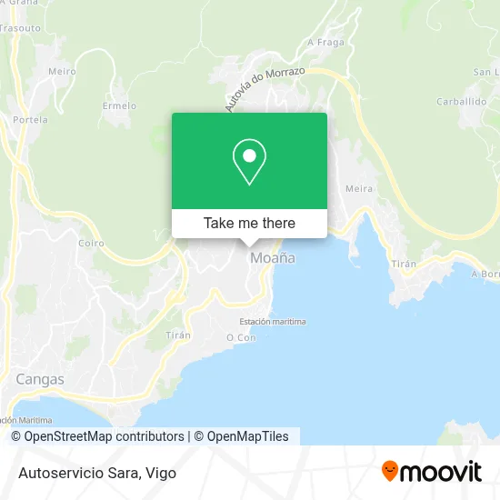 Autoservicio Sara map