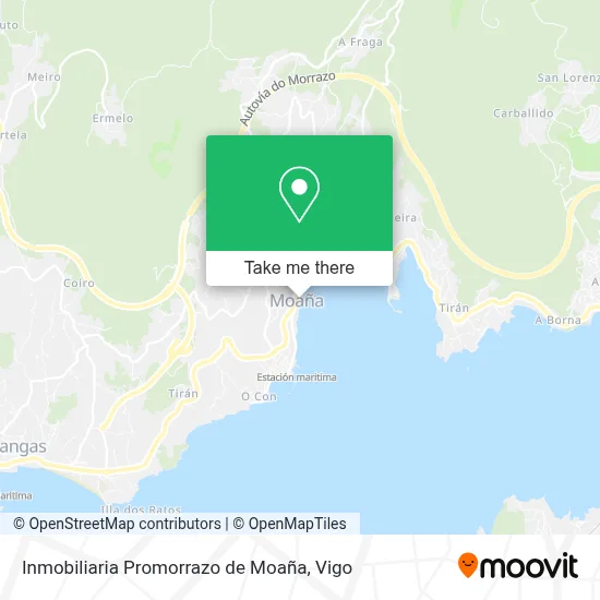 Inmobiliaria Promorrazo de Moaña map