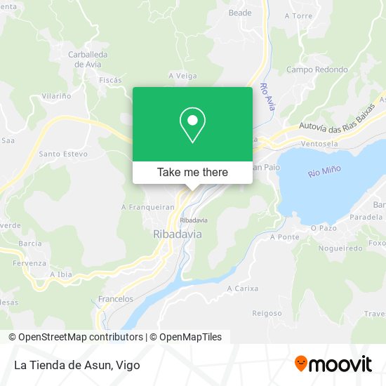 mapa La Tienda de Asun