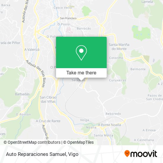 Auto Reparaciones Samuel map