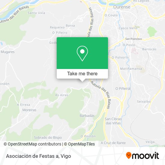 Asociación de Festas a map