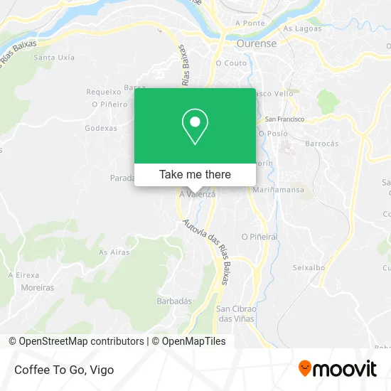 Coffee To Go map