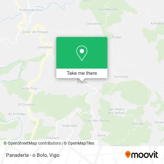 Panadería - o Bolo map