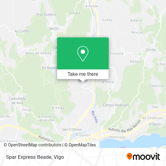 Spar Express Beade map