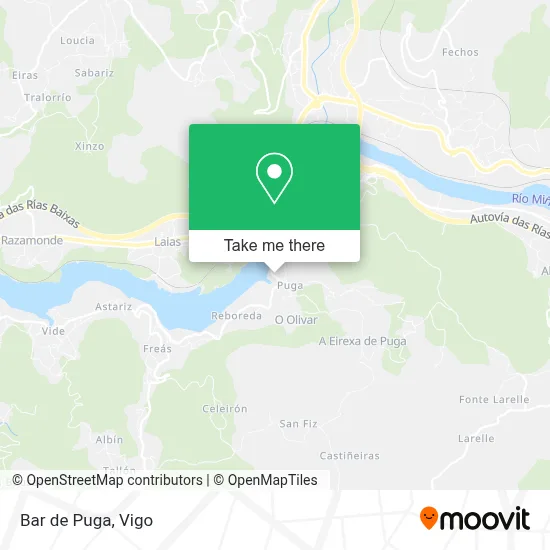 Bar de Puga map