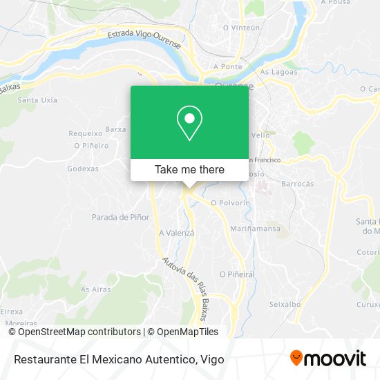 Restaurante El Mexicano Autentico map