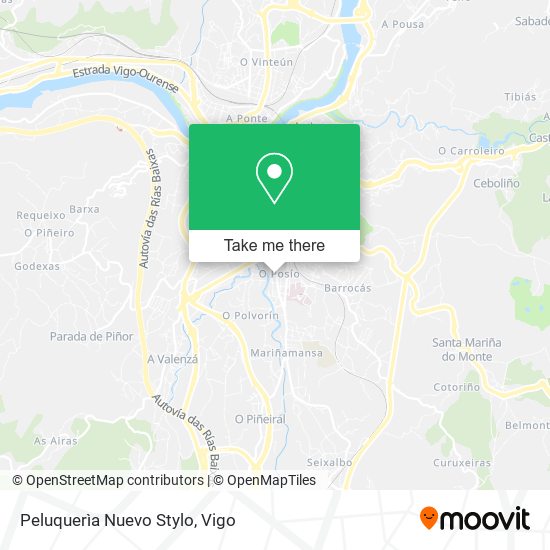 Peluquerìa Nuevo Stylo map