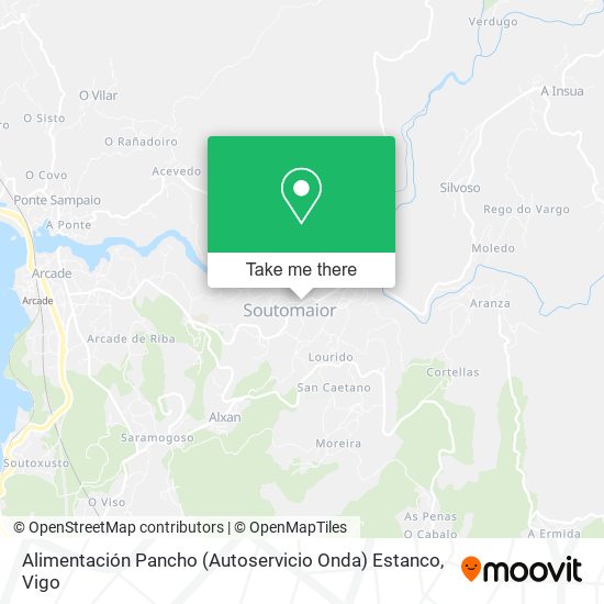 mapa Alimentación Pancho (Autoservicio Onda) Estanco