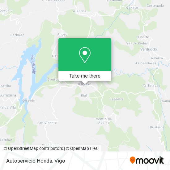 Autoservicio Honda map