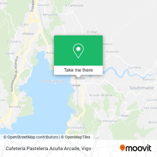 Cafetería Pastelería Acuña Arcade map