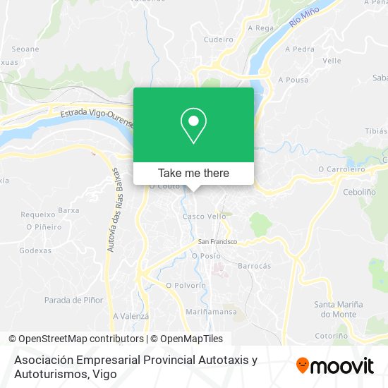 Asociación Empresarial Provincial Autotaxis y Autoturismos map