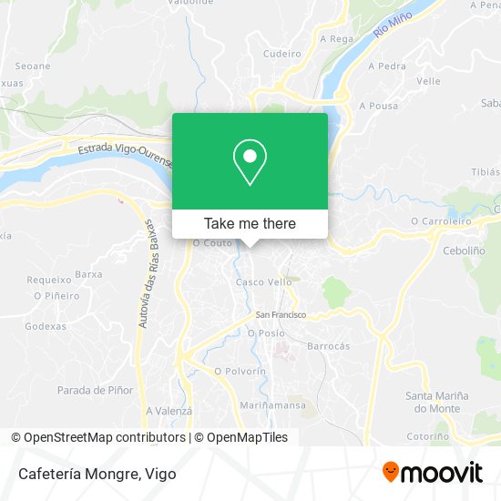 Cafetería Mongre map