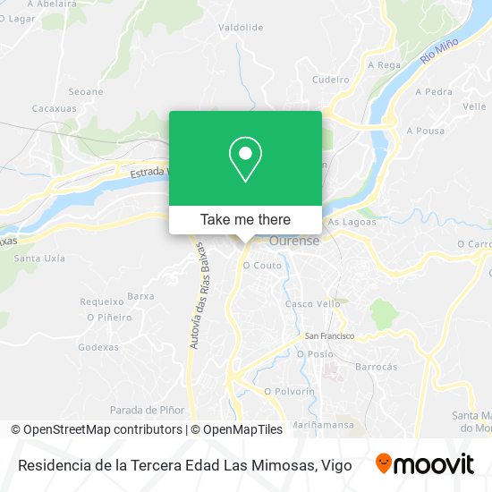 Residencia de la Tercera Edad Las Mimosas map