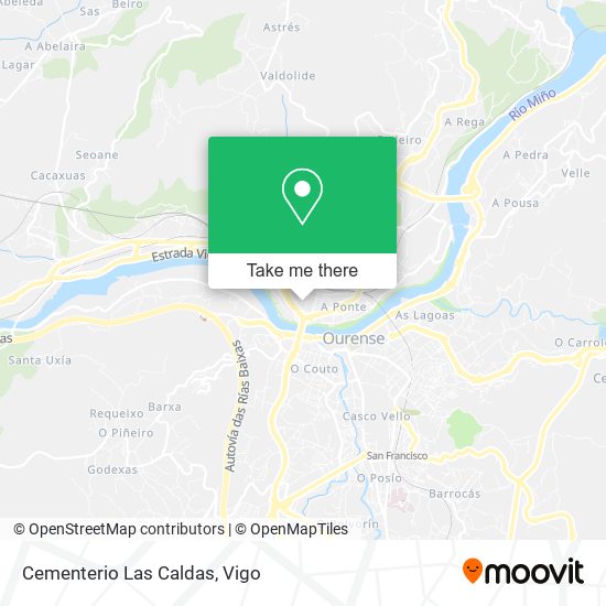 mapa Cementerio Las Caldas