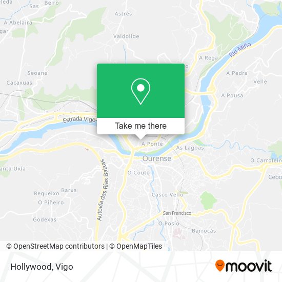 Hollywood map