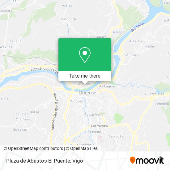 Plaza de Abastos El Puente map
