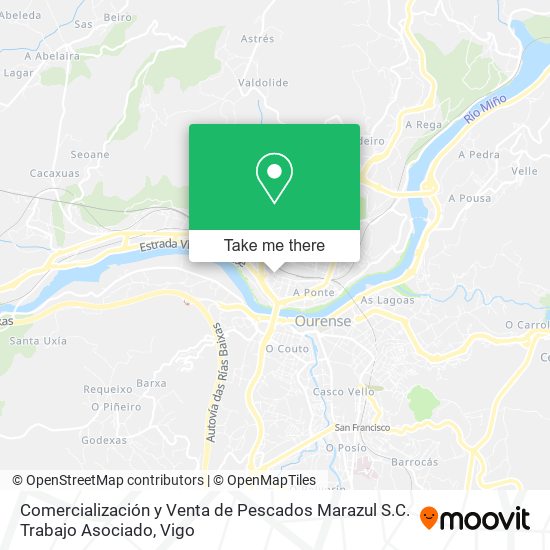 Comercialización y Venta de Pescados Marazul S.C. Trabajo Asociado map