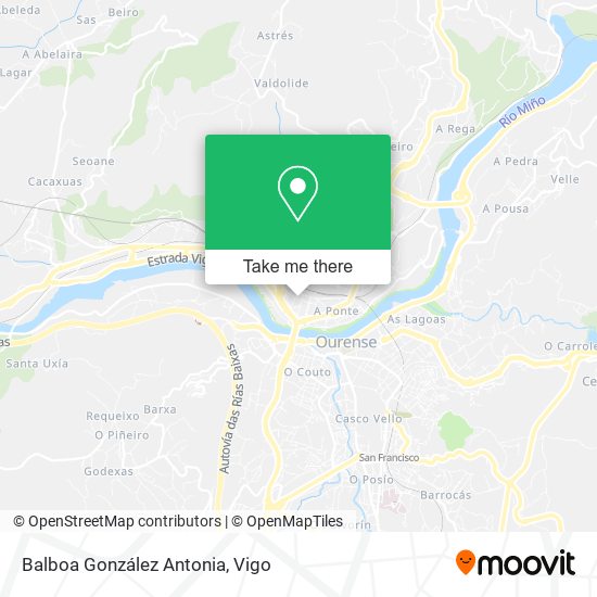 Balboa González Antonia map