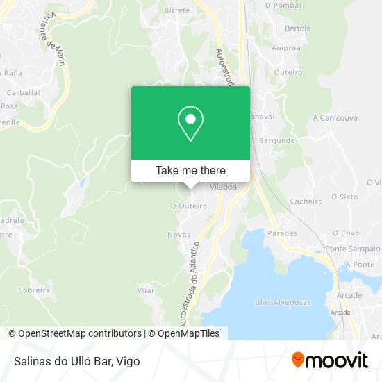 Salinas do Ulló Bar map