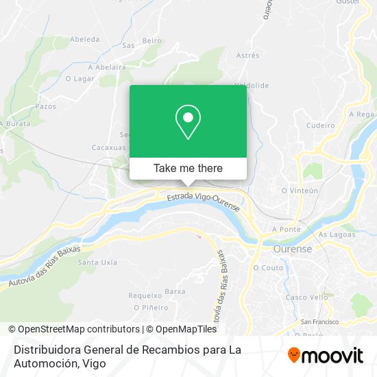 Distribuidora General de Recambios para La Automoción map