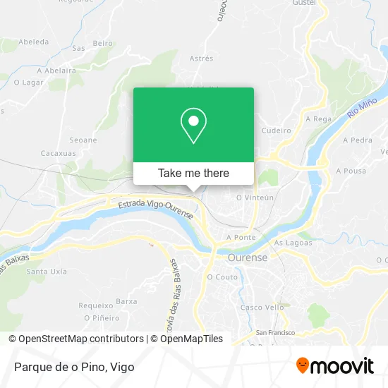 Parque de o Pino map