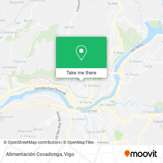 Alimentación Covadonga map