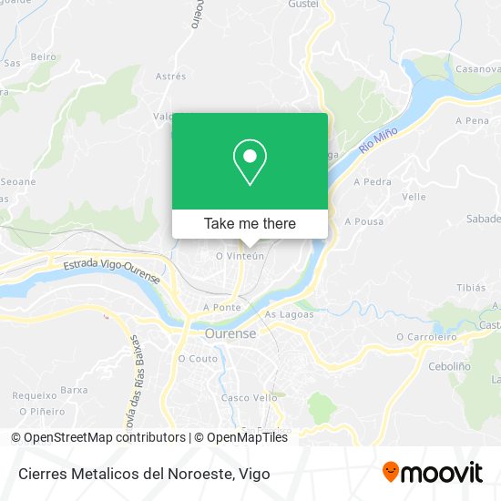Cierres Metalicos del Noroeste map