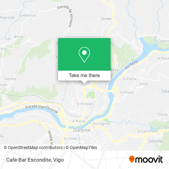 Café-Bar Escondite map