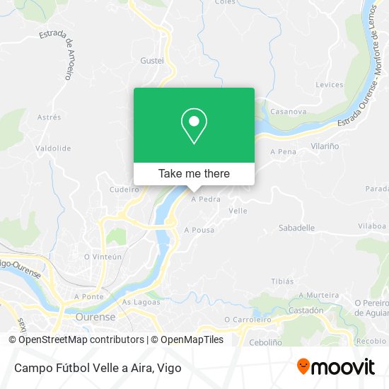 Campo Fútbol Velle a Aira map