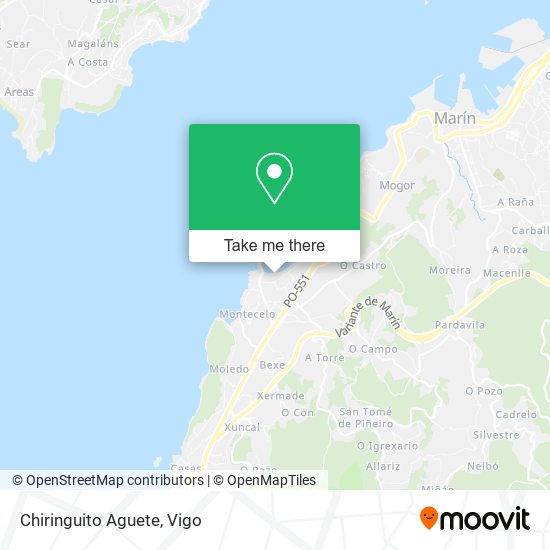 Chiringuito Aguete map