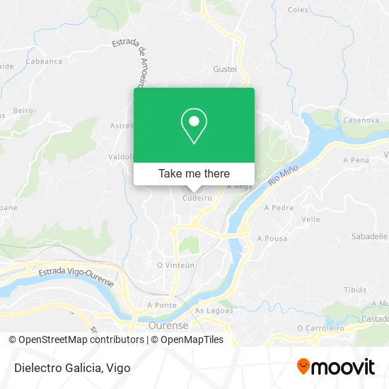 Dielectro Galicia map