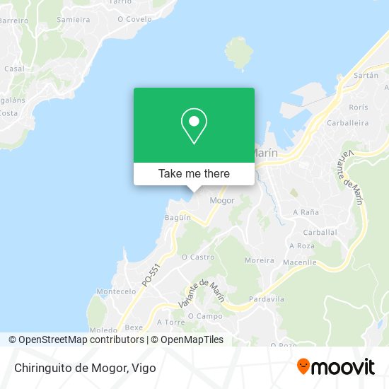 mapa Chiringuito de Mogor