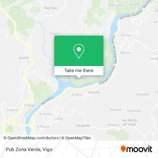 Pub Zona Verde map