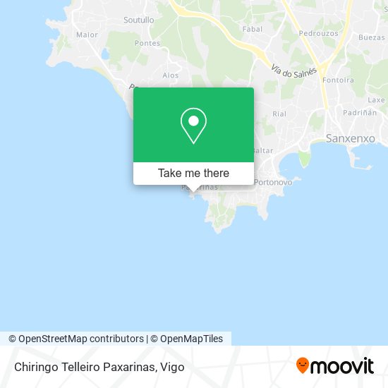 Chiringo Telleiro Paxarinas map