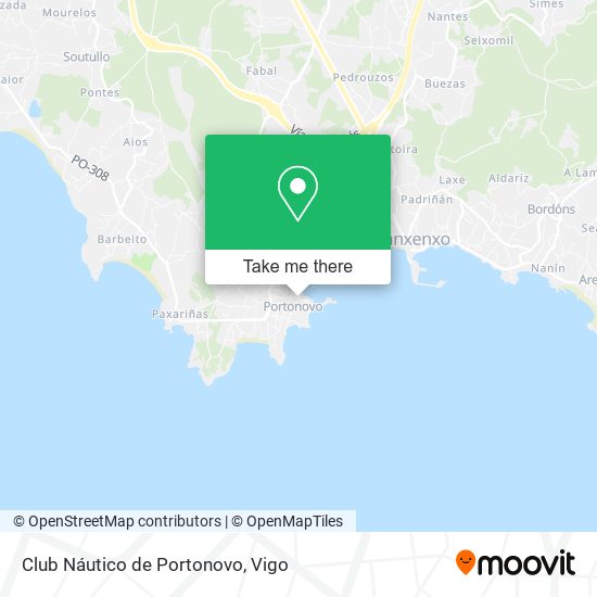 Club Náutico de Portonovo map