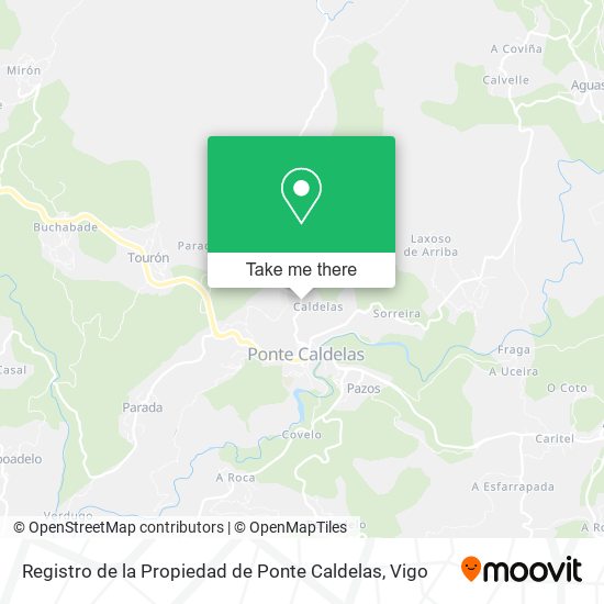 Registro de la Propiedad de Ponte Caldelas map