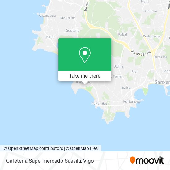 Cafetería Supermercado Suavila map