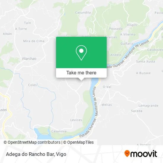 Adega do Rancho Bar map