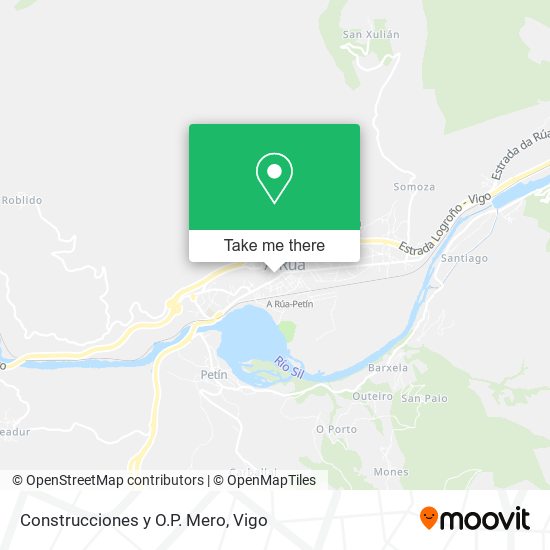 Construcciones y O.P. Mero map
