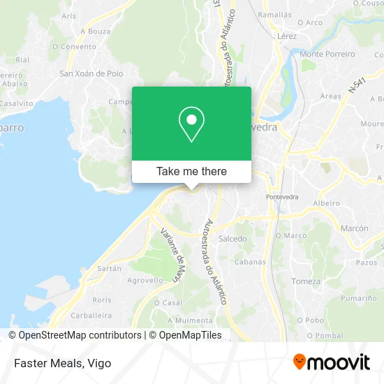 Faster Meals map
