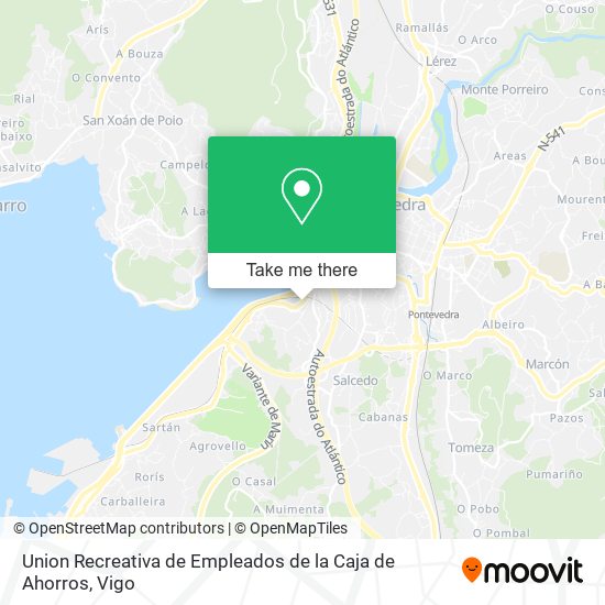 Union Recreativa de Empleados de la Caja de Ahorros map