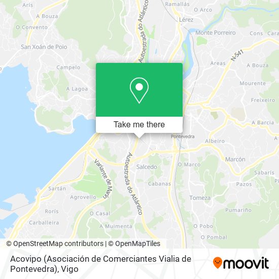 Acovipo (Asociación de Comerciantes Vialia de Pontevedra) map