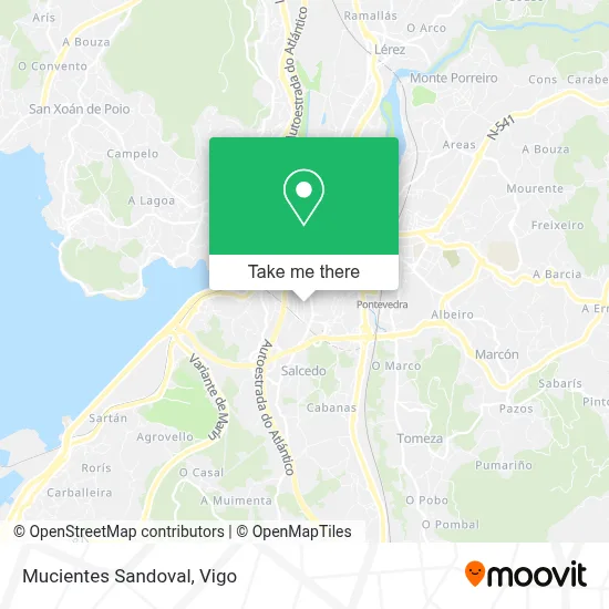 Mucientes Sandoval map