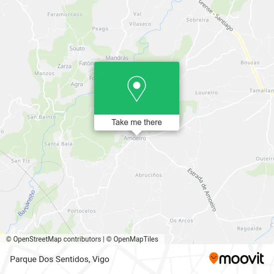 Parque Dos Sentidos map
