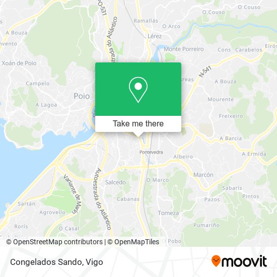 Congelados Sando map