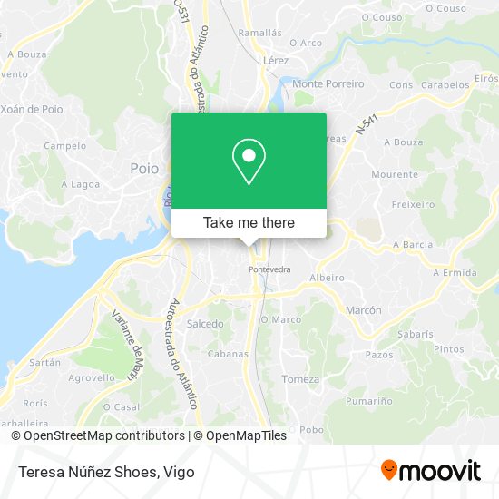 Teresa Núñez Shoes map