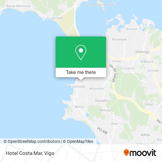 Hotel Costa Mar map