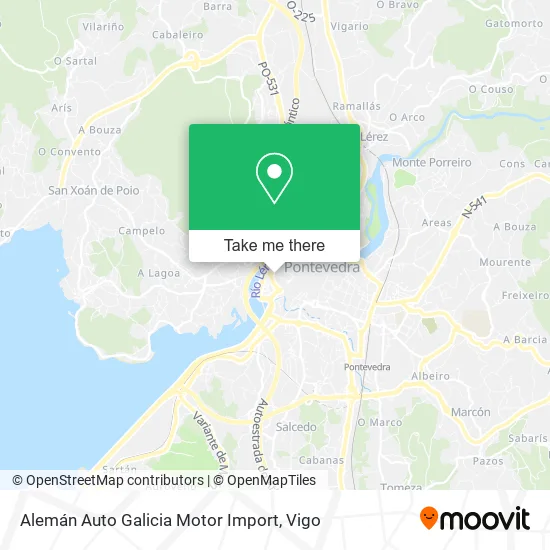 Alemán Auto Galicia Motor Import map