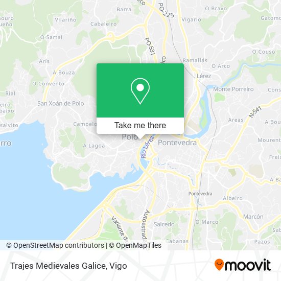 Trajes Medievales Galice map